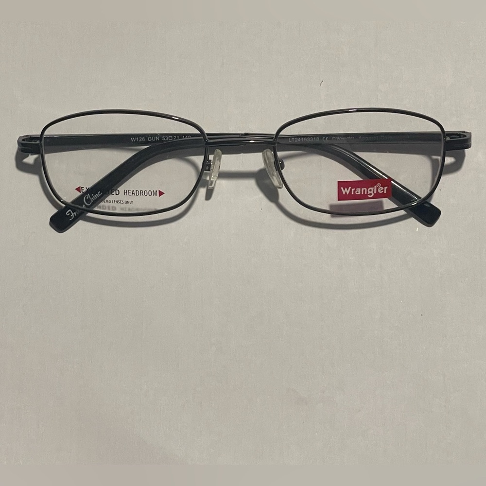 Men’s Wrangler Eyeglass Frame with Extended Headroom - Rx’able Metal Design